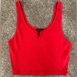 Forever 21 Cropped Ribbed Tank Top